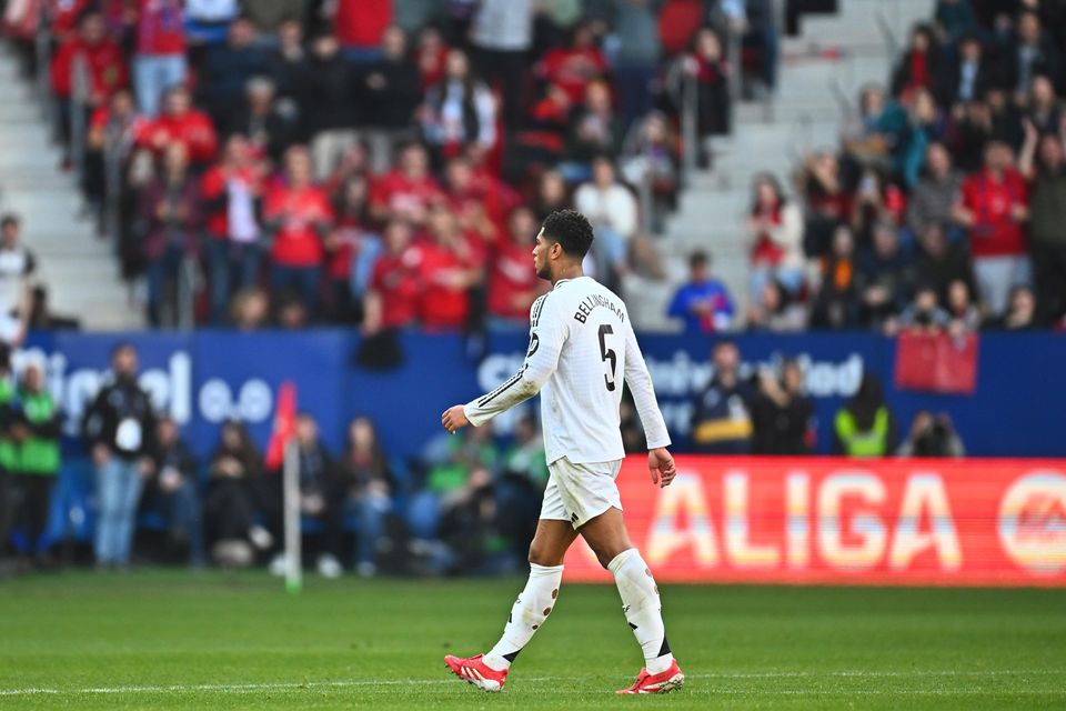 Bellingham was sent off at the weekend (Miguel Oses/AP)