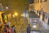 thumbnail: A tram at the top of one of the steep streets of Bairro Alto