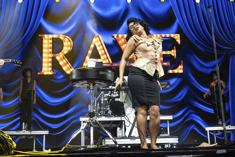 Raye performs at the Coachella festival (Amy Harris/Invision/AP)