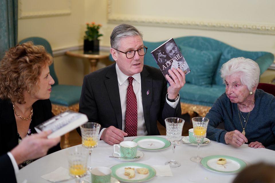 Prime Minister Sir Keir Starmer hosted Holocaust survivor Renee Salt during a reception to mark Holocaust Memorial Day (Alberto Pizzoli/PA)