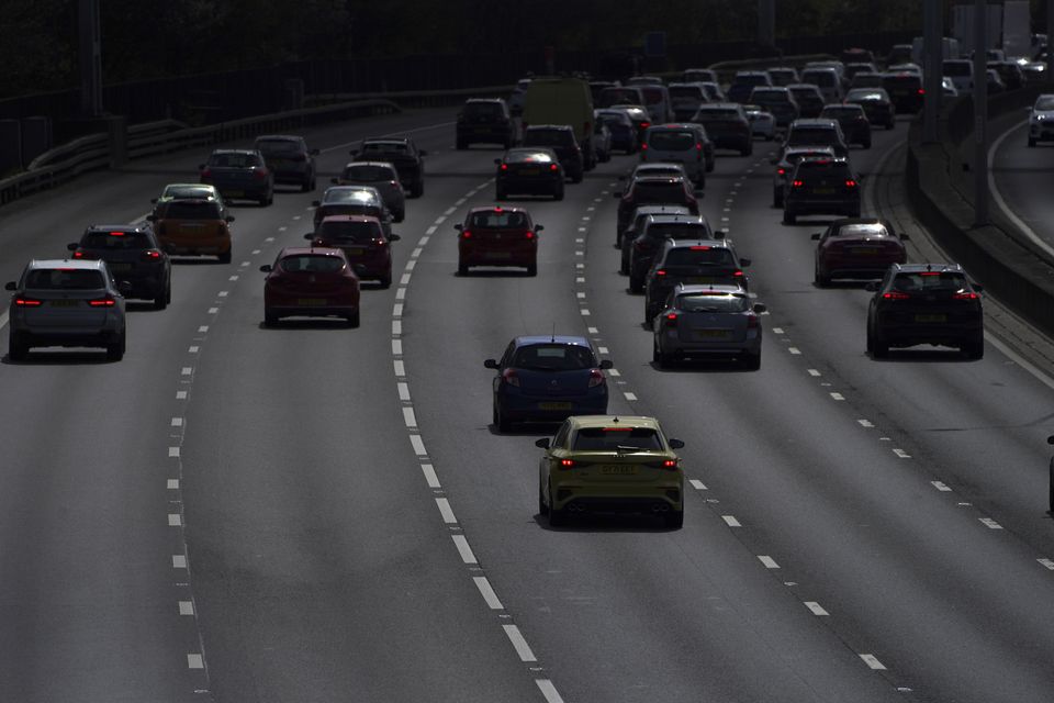 The motorway will be closed in both directions between junctions 9 and 10 in Surrey from 9pm on Friday until 6am on Monday (Steve Parsons/PA)