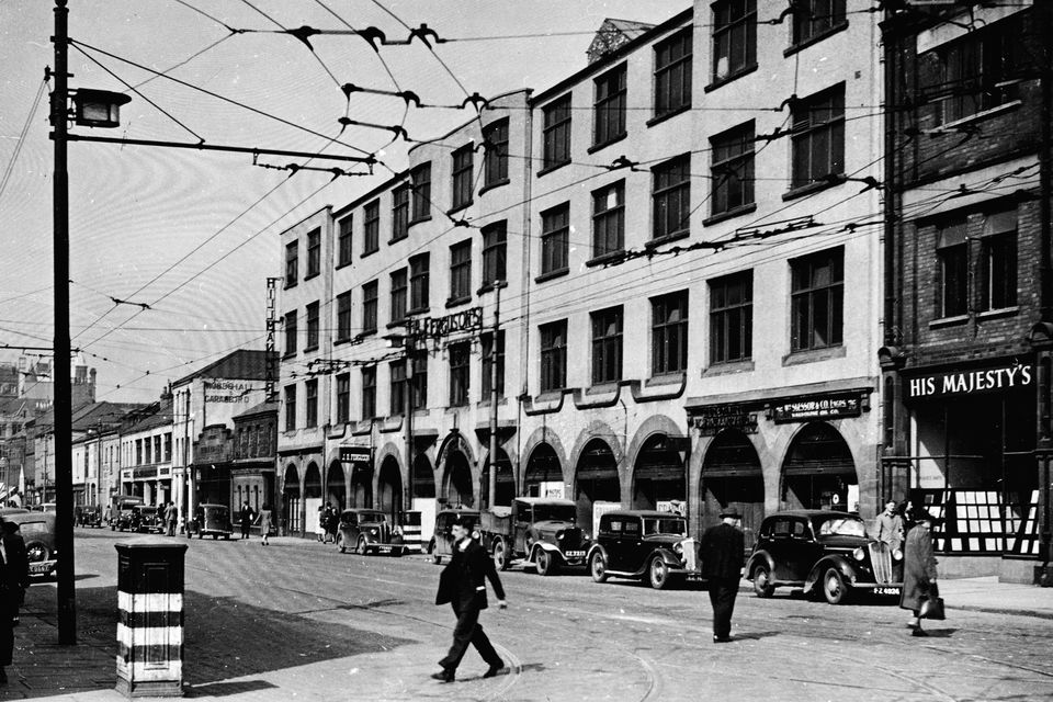 Chichester St. from Victoria St. junction. Belfast. 3/5/1946
BELFAST TELEGRAPH COLLECTION/NMNI