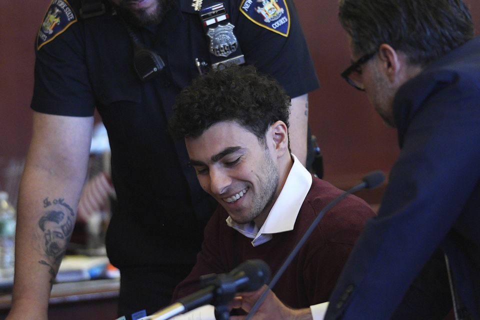 Luigi Mangione appears in Manhattan Criminal court for his arraignment on state murder and terror charges in the killing of UnitedHealthcare CEO Brian Thompson, (Curtis Means/Pool via AP)