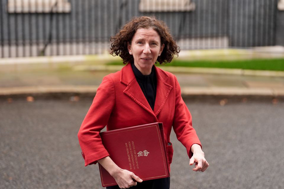 Development minister Anneliese Dodds said the UK is ‘investing in the ceasefire’ (Jordan Pettitt/PA)