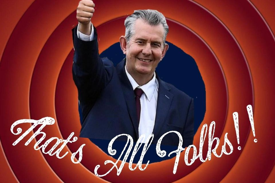 That's all folks: Edwin Poots 21-day leadership brings out the jokes and  memes on social media 