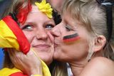 thumbnail: The beautiful game - football fans from around the world.  Germany fans enjoy the atmosphere prior to the UEFA EURO 2016 Group C match between Germany and Ukraine at Stade Pierre-Mauroy on June 12, 2016 in Lille, France. (Photo by Alexander Hassenstein/Getty Images)