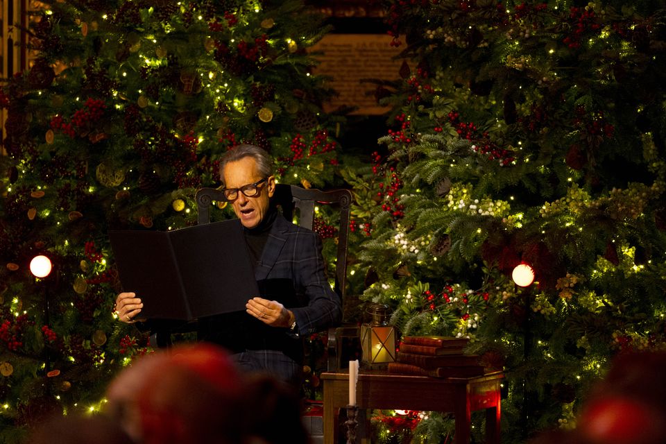 Richard E Grant reads from A Christmas Carol (Jordan Pettitt/PA)