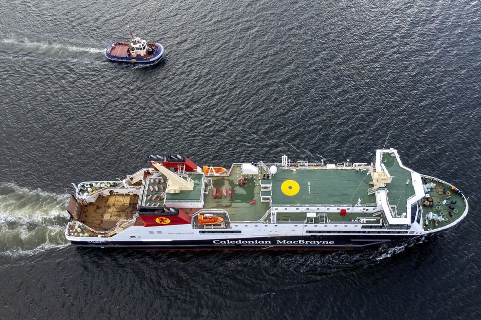 The Glen Sannox will now undergo final trials before entering service on the Arran route (Jane Barlow/PA)