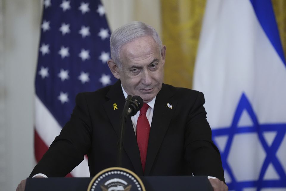 Mr Netanyahu praised Mr Trump’s leadership in getting the hostage and ceasefire deal (AP Photo/Alex Brandon)