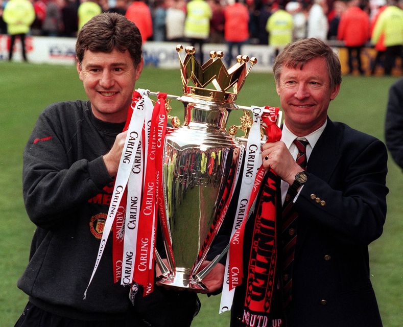 Sir Alex Ferguson’s Manchester United overhauled Newcastle to claim the 1995-96 Premiership title (John Giles/PA)