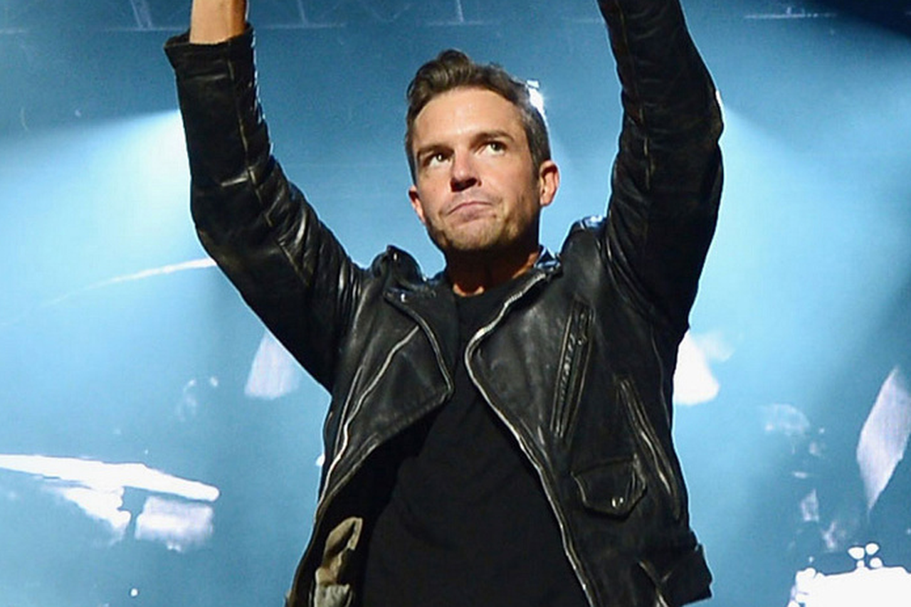 Brandon Flowers Black Leather Jacket