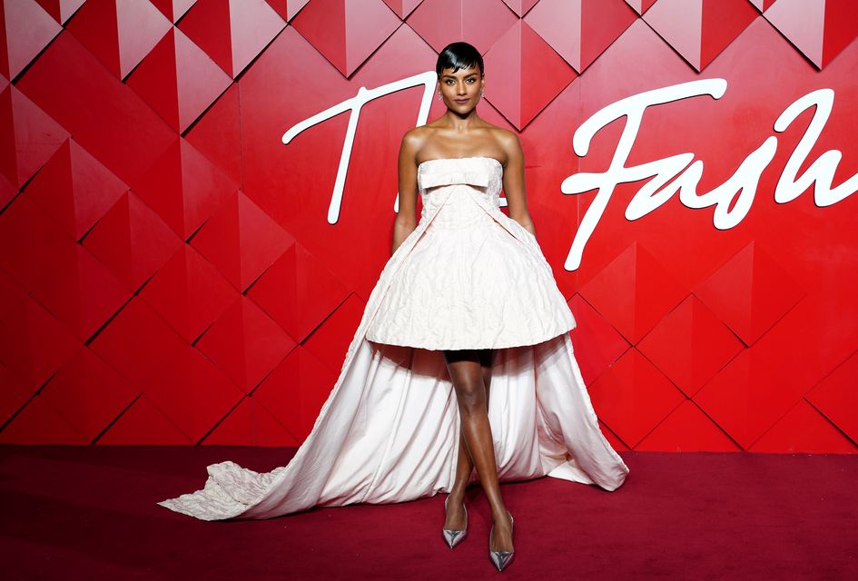 Simone Ashley attends the Fashion Awards at the Royal Albert Hall in London (Ian West/PA)