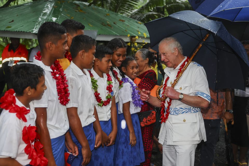 The King, as head of the Commonwealth, is also in Samoa for the Chogm (Toby Melville/PA)