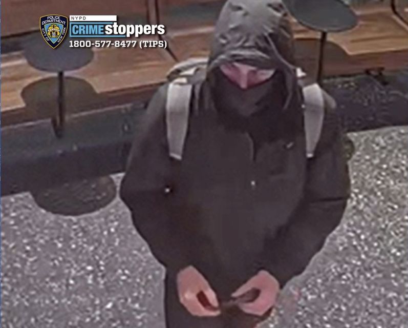 This image provided by the New York City Police Department shows the suspect sought in the killing of UnitedHealthcare chief Brian Thompson (New York City Police Department via AP)