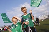 thumbnail: Picture - Kevin Scott / Presseye

Belfast , UK - May 27, Pictured is Northern Irelands Amy and Callum Lister from Belfast in action during the last home game before heading to the Euros on May 27 2016 in Belfast , Northern Ireland ( Photo by Kevin Scott / Presseye)