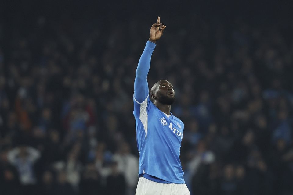 Romelu Lukaku scored the winner as Napoli beat Juventus 2-1 (Alessandro Garofalo/AP)