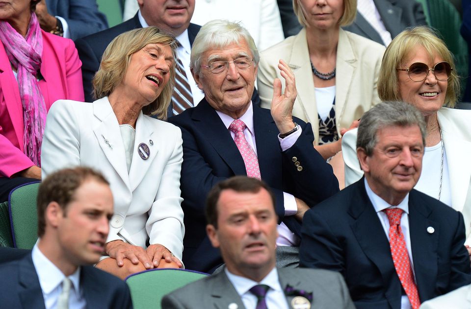 Sir Michael Parkinson with his wife Mary (Dominic Lipinski/PA)