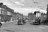 thumbnail: Building a roundabout at the junction of Ravenhill Road, Albert Bridge Road and Madrid St.  10/9/1948
Belfast Telegraph Collection/NMNI