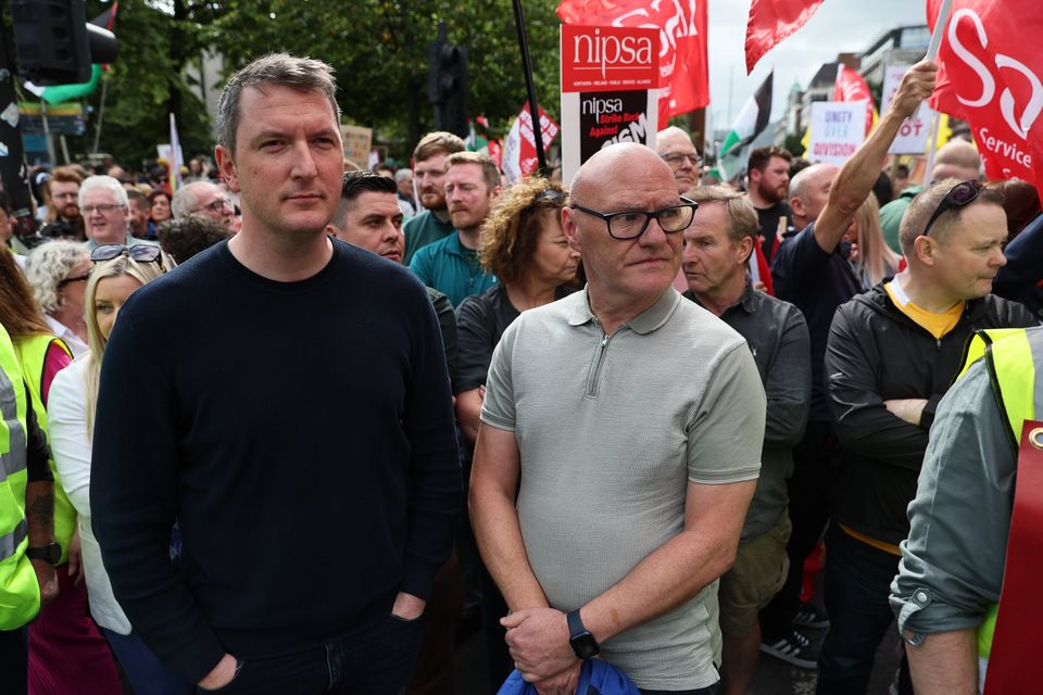 Two parades take place in Belfast on August 9th 2024 (Photo by Kevin Scott)