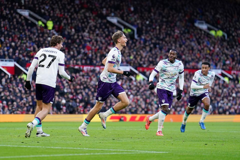 Bournemouth had a good day at Old Trafford (Martin Rickett/PA)