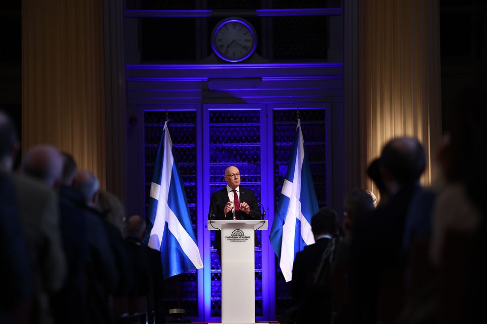 John Swinney gave his first significant speech of the new year (Jeff Mitchell/PA