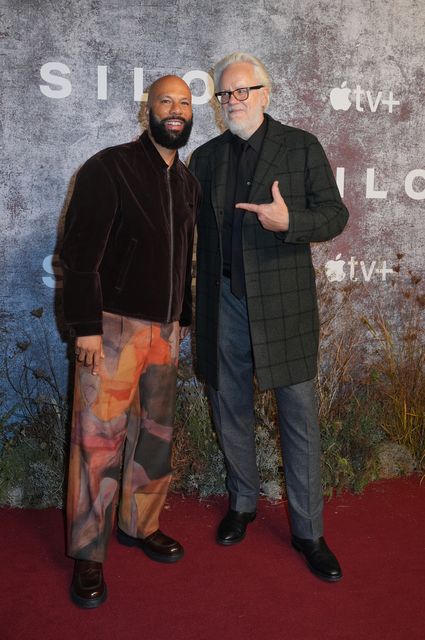 Common and Tim Robbins attending the world premiere of Apple TV+’s Silo season two at Picturehouse Central, London (Lucy North/PA)