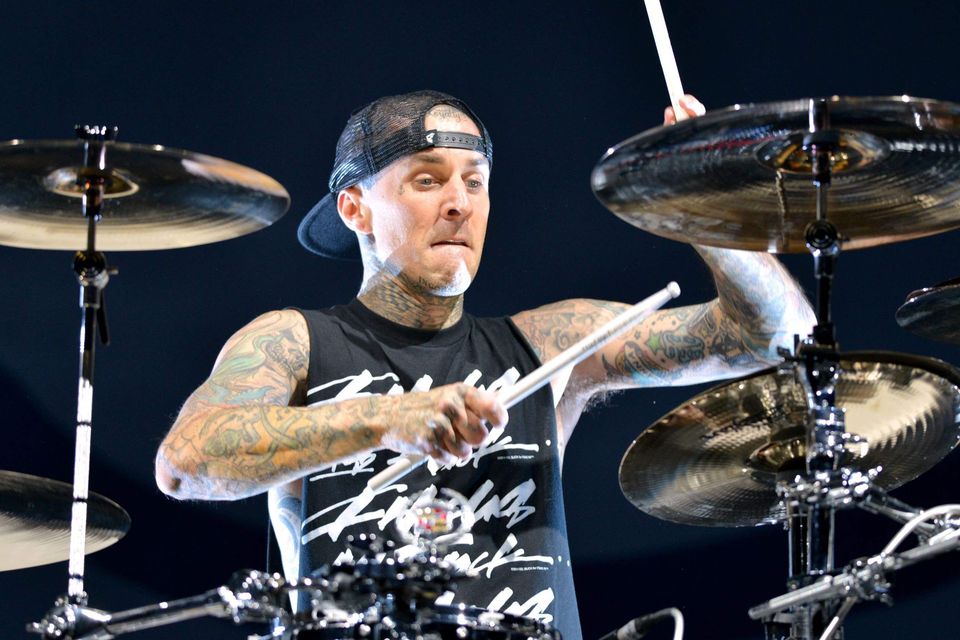 Travis Barker gives first live performance since hospital