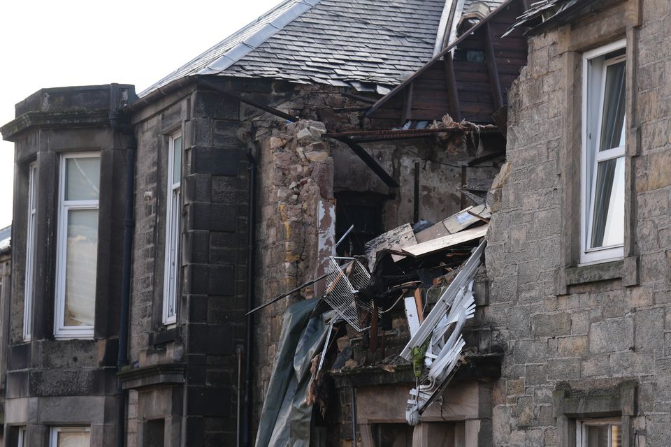 The building has been badly damaged (Andrew Milligan/PA)