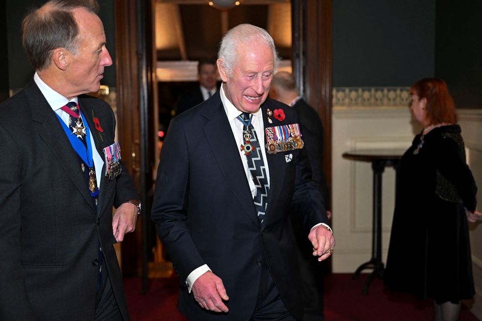 The King received applause upon entering the Royal Albert Hall on Saturday evening (Chris J. Ratcliffe/PA)