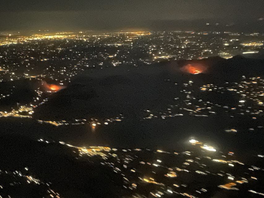 A view of the wildfires