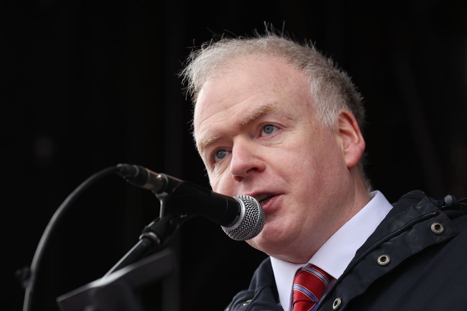 ICTU president Justin McCamphill. (Liam McBurney/PA)