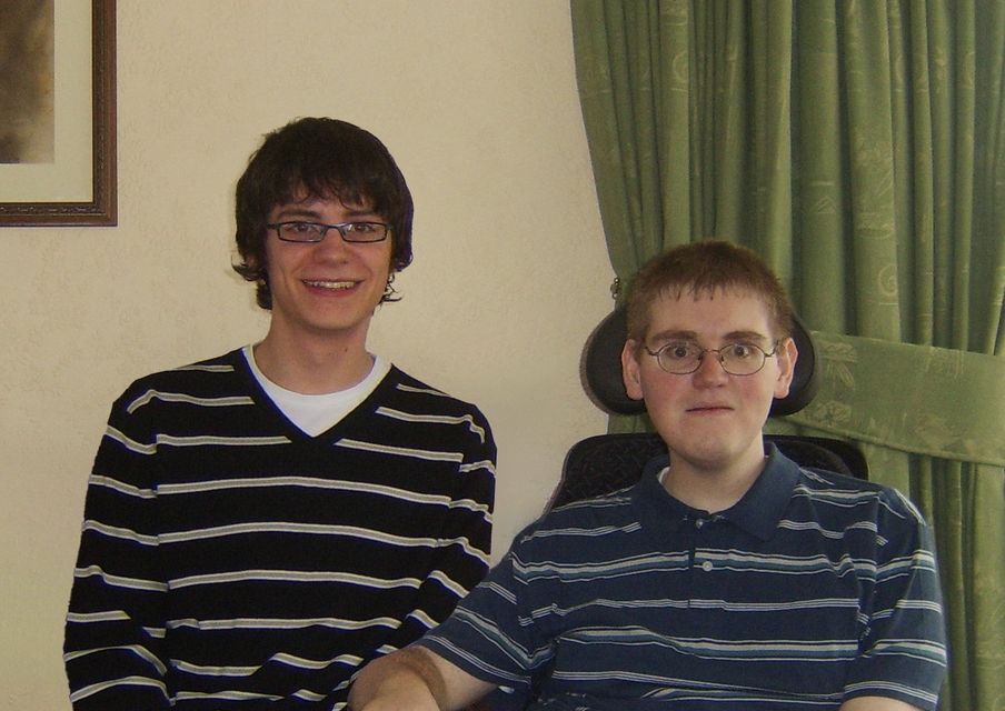 Scott (left) and his brother Neil