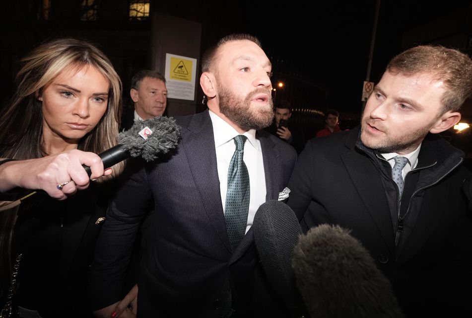 Conor McGregor leaving the High Court in Dublin in November (Brian Lawless/PA)