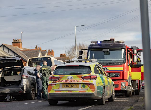 Upper Lisburn Road reopens after emergency services attend crash