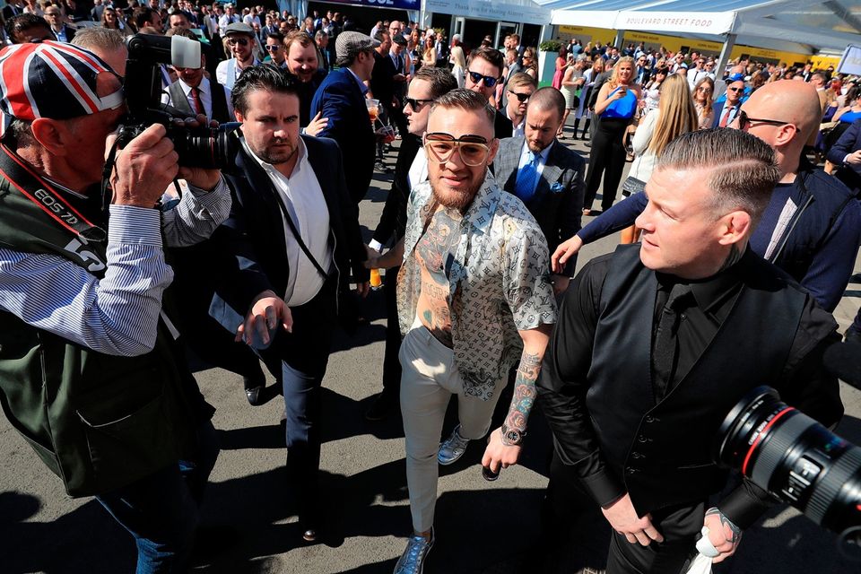 PICS: Conor McGregor makes quite the entrance as he hits Aintree