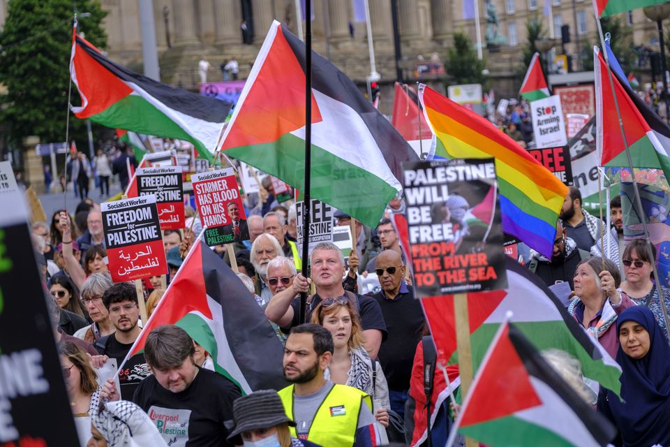 The marches are attended by thousands of people (Jess Hurd/Palestine Solidarity Campaign)