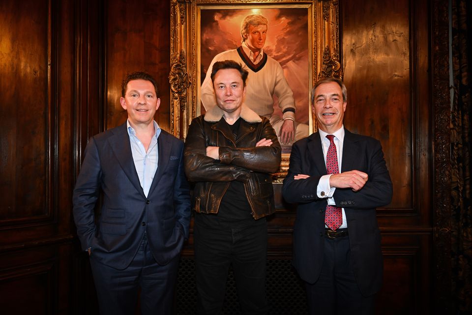 Nigel Farage and Party treasurer Nick Candy have met Mr Musk in the US (Stuart Mitchell/Reform UK)