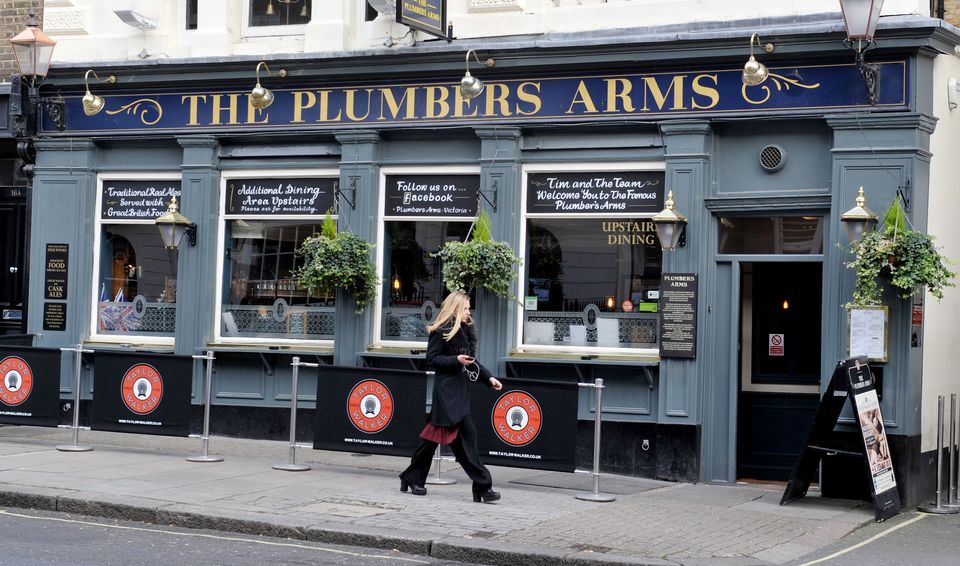 The Plumbers Arms in Lower Belgrave Street, London, where Lady Lucan ran to after being severely beaten at her home nearby, the same night Lord Lucan vanished and the family nanny was found dead (Nick Ansell/PA)