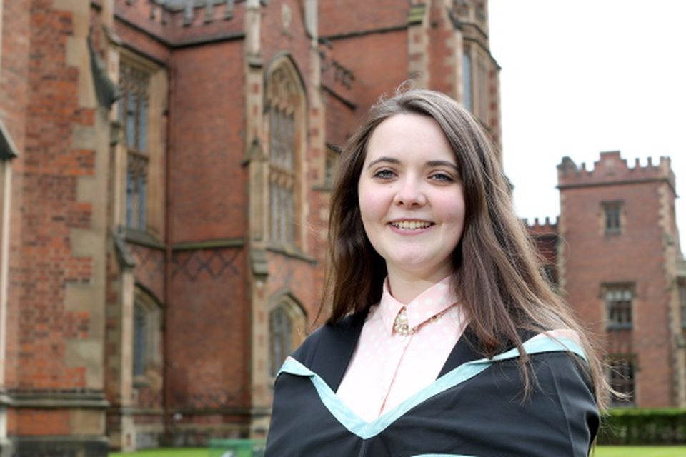 Queen's student Sinead Loughran, originally from New York and now living in Pomeroy, is graduating in Law. Sinead is currently enjoying her place on the Clinton Summer School at Queen's Riddel Hall.