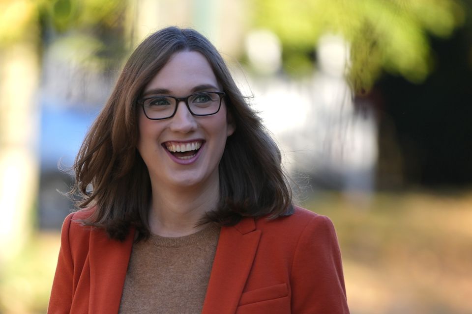 Sarah McBride has become the first openly transgender person elected to Congress (AP Photo/Pamela Smith)