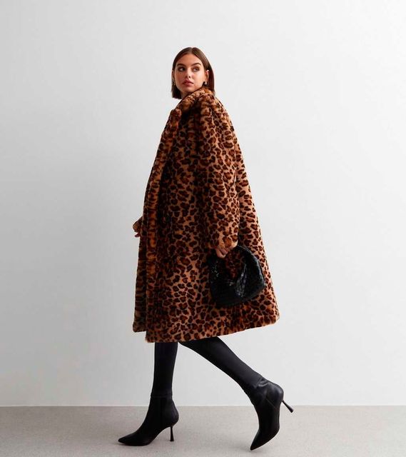 Faux fur leopard print, £125, New Look