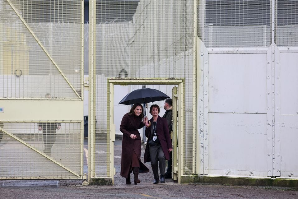 The Princess of Wales, Patron of Action for Children, during a visit to a mother and baby unit inside HMP Styal in Wilmslow, Cheshire (Phil Noble/PA)