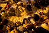 thumbnail: Residents sleep under a makeshift tent  outside the emergency center in the town of Portoviejo, Ecuador, Sunday, April 17, 2016. Parts of Ecuador have been devastated by the country's strongest earthquake in decades, as the death toll continues to rise and people left homeless prepare to sleep outside for second straight night. (AP Photo/Rodrigo Abd)