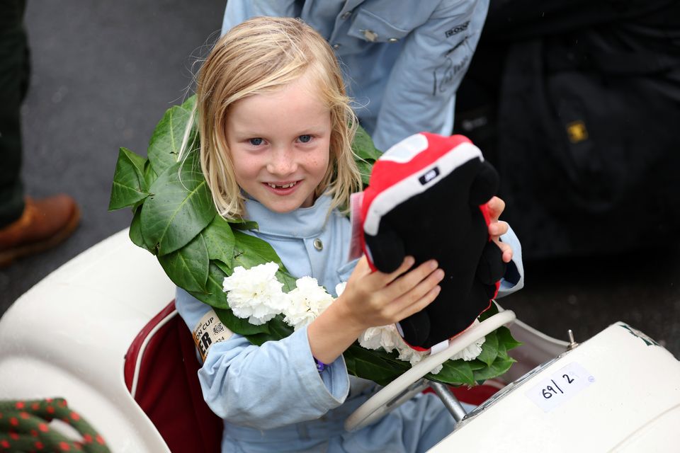 The winner (left) of the Settrington Cup at the Goodwood Revival (Kieran Cleeves/PA)