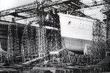 thumbnail: The Titanic being built in Belfast. Photograph © National Museums Northern Ireland. Collection Harland & Wolff, Ulster Folk & Transport Museum