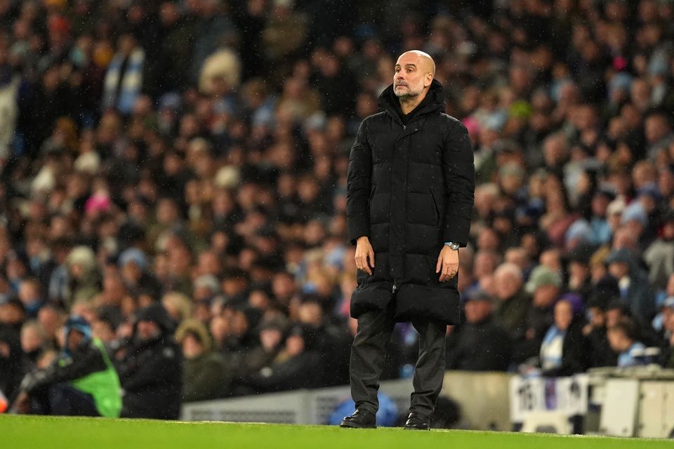 Pep Guardiola has seen his Manchester City side struggle in recent months (Martin Rickett/PA)