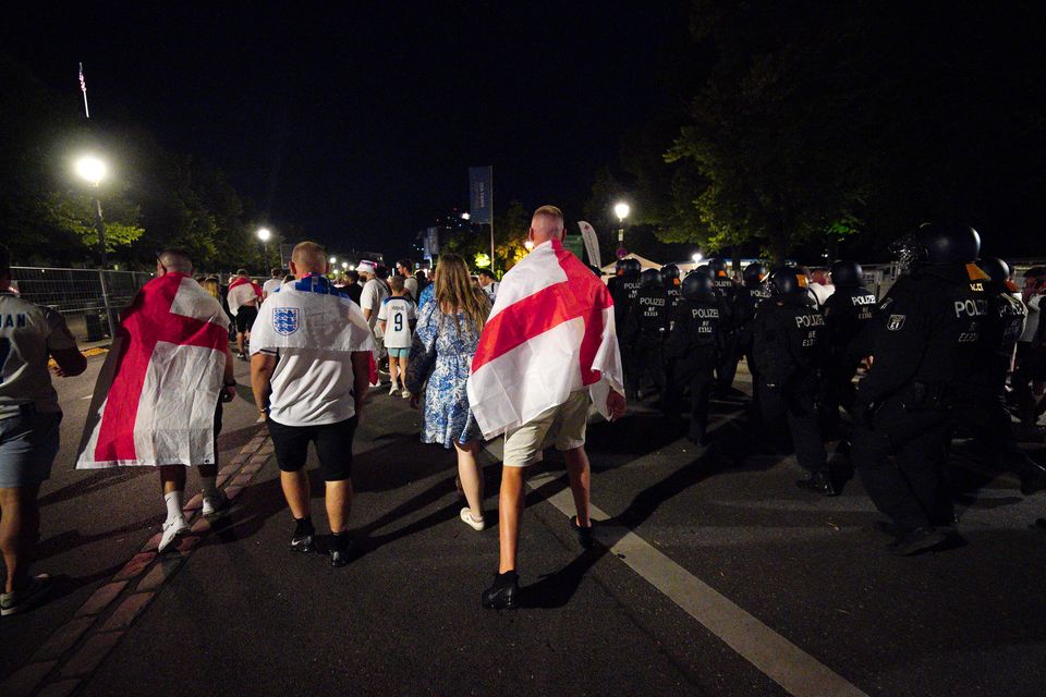 Much of the rise in the number of arrests was driven by Euro 2024 (Ben Birchall/PA)