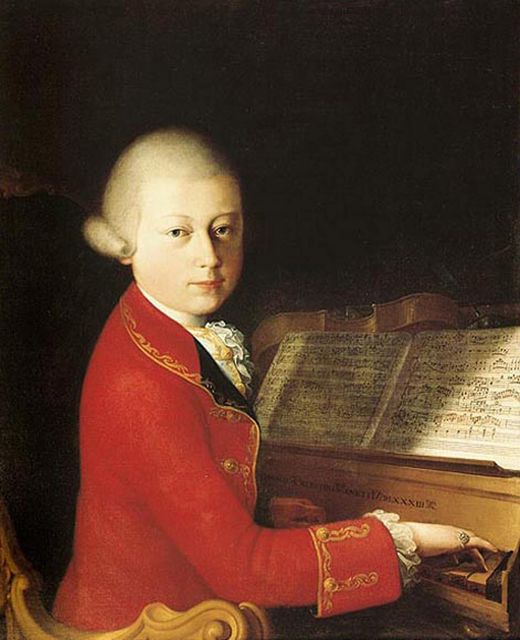 Wolfgang Amadeus Mozart came fourth in the list (Royal Society)