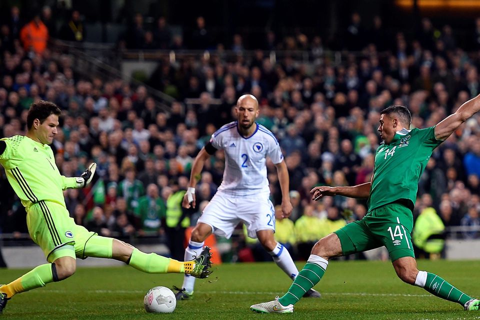 Jon Walters' double against Bosnia sends Republic of Ireland through, Euro  2016 qualifiers