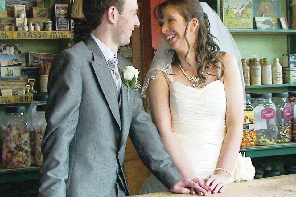 Christopher Mailey and Debbie McAdam who were married at Christ Church in Derriaghy